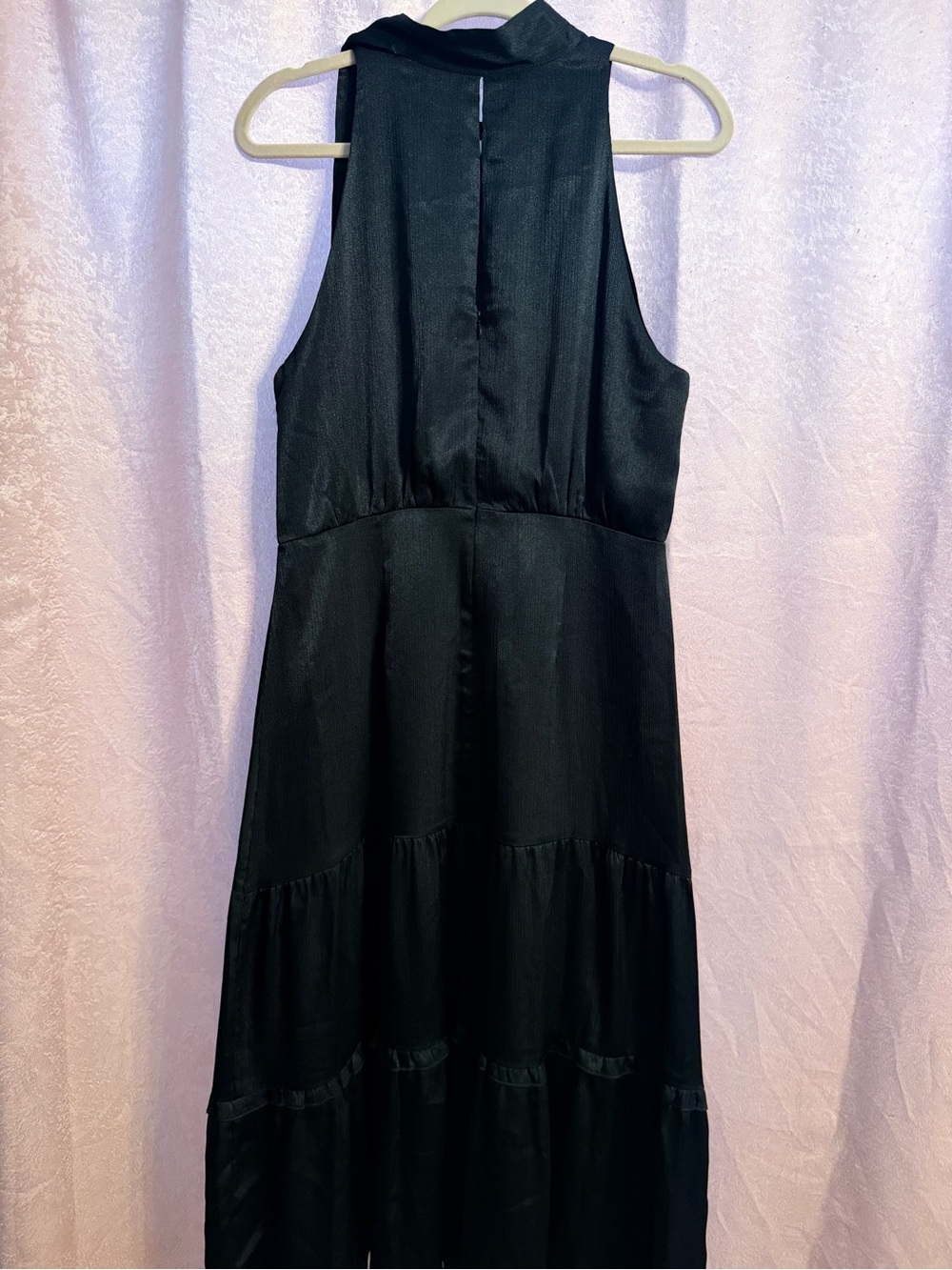 NEW- Nicole Miller Black Tie-Neck Halter Dress 🖤🖤 - Picture 13 of 15